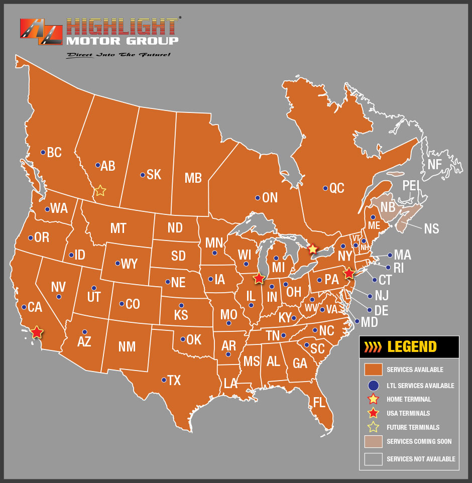 Highlight Group of Companies | Canada, USA cross border | LTL ...